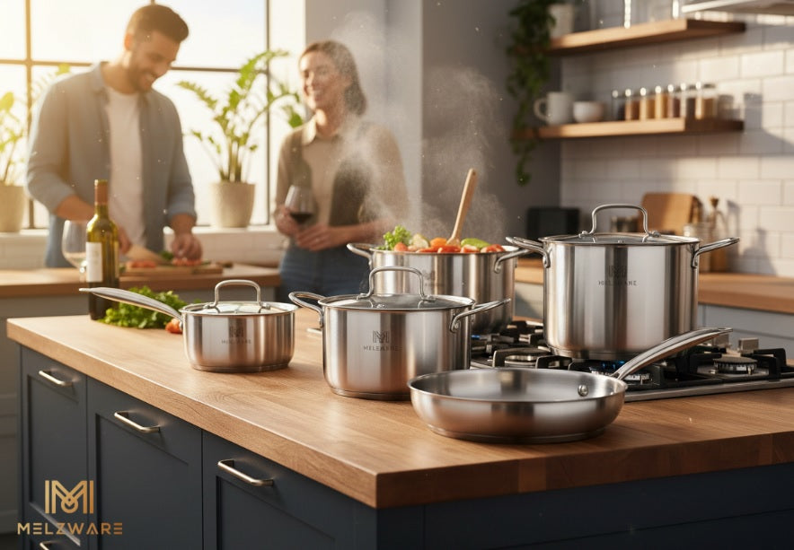 7 Set Stainless Steel Pots
