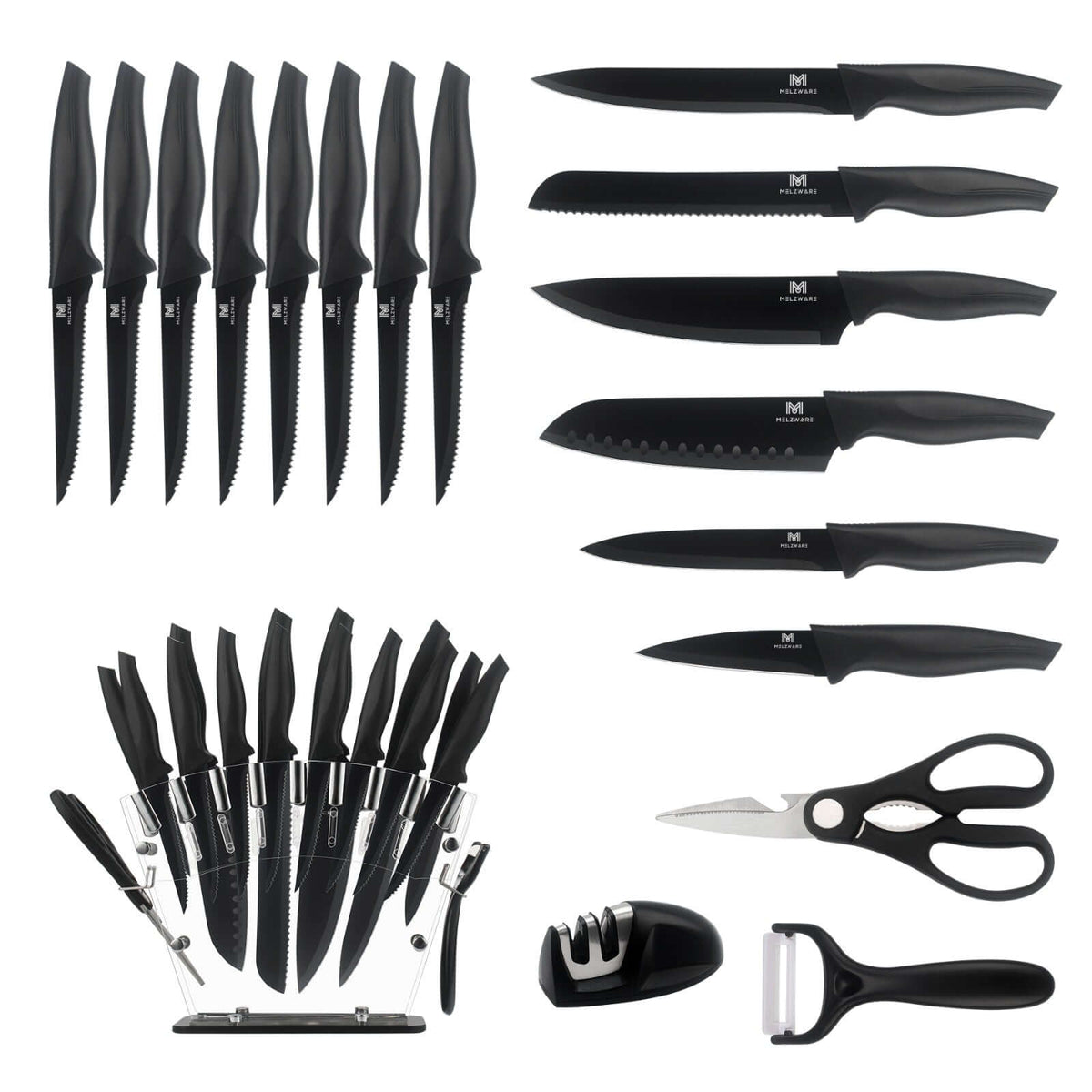 18 Piece Kitchen Knife Set