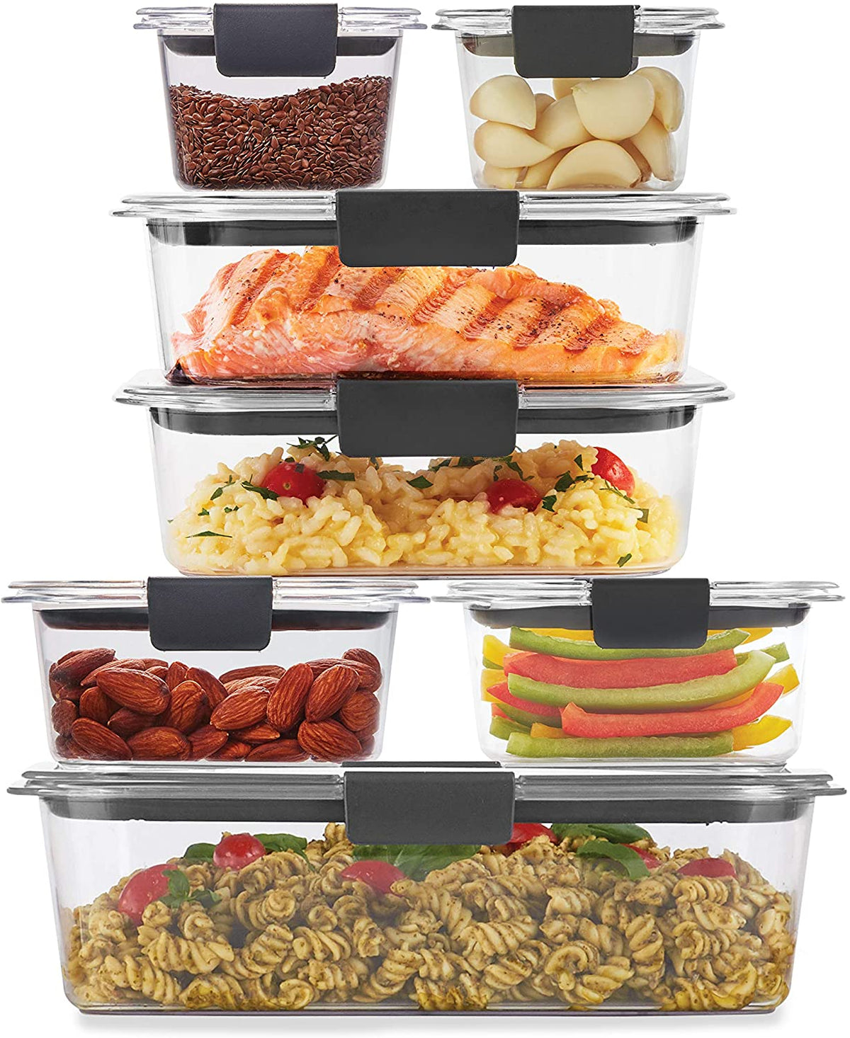 5 Piece Clear Airtight Meal Prep/Storage Container