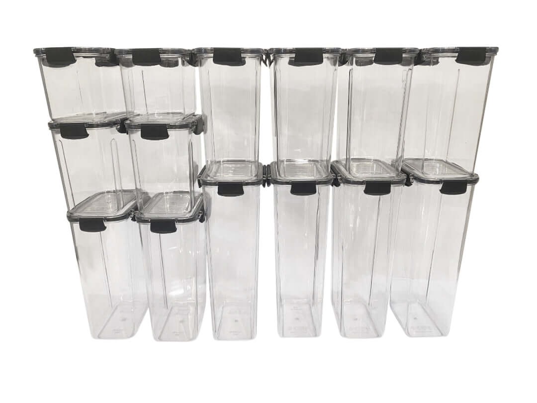 14 Piece Clear Airtight Pasta Storage Container Set