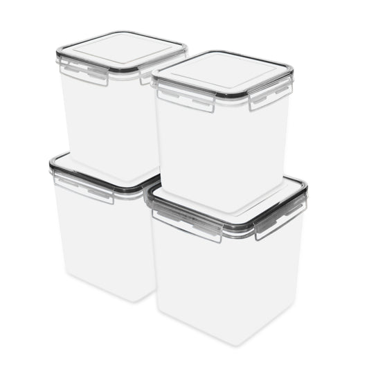 Melzware - 4 Piece Large Airtight Food Storage Container Set - Melzware